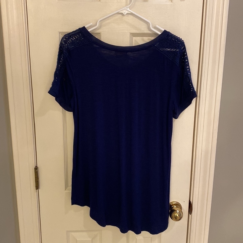 NWOT Meadow Rue top navy size L - Picture 2 of 3